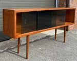 REFINISHED Mid Century Modern Teak Bookcase Display 5 ft Perfect 1