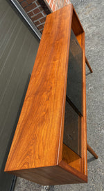 REFINISHED Mid Century Modern Teak Bookcase Display 5 ft Perfect 3