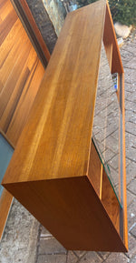 REFINISHED Mid Century Modern Teak Bookcase Display 5 ft 5