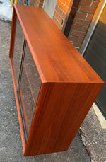REFINISHED Danish Mid Century Modern Teak Bookcase Console, Perfect 5