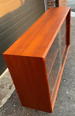 REFINISHED Danish Mid Century Modern Teak Bookcase Console, Perfect 6