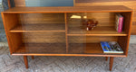REFINISHED Mid Century Modern Teak Bookcase Display 5 ft 6