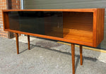 REFINISHED Mid Century Modern Teak Bookcase Display 5 ft Perfect 6