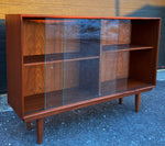 REFINISHED Danish Mid Century Modern Teak Bookcase Console, Perfect 7