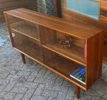 REFINISHED Mid Century Modern Teak Bookcase Display 5 ft 8