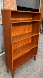 REFINISHED Mid Century Modern Teak Bookcase 1