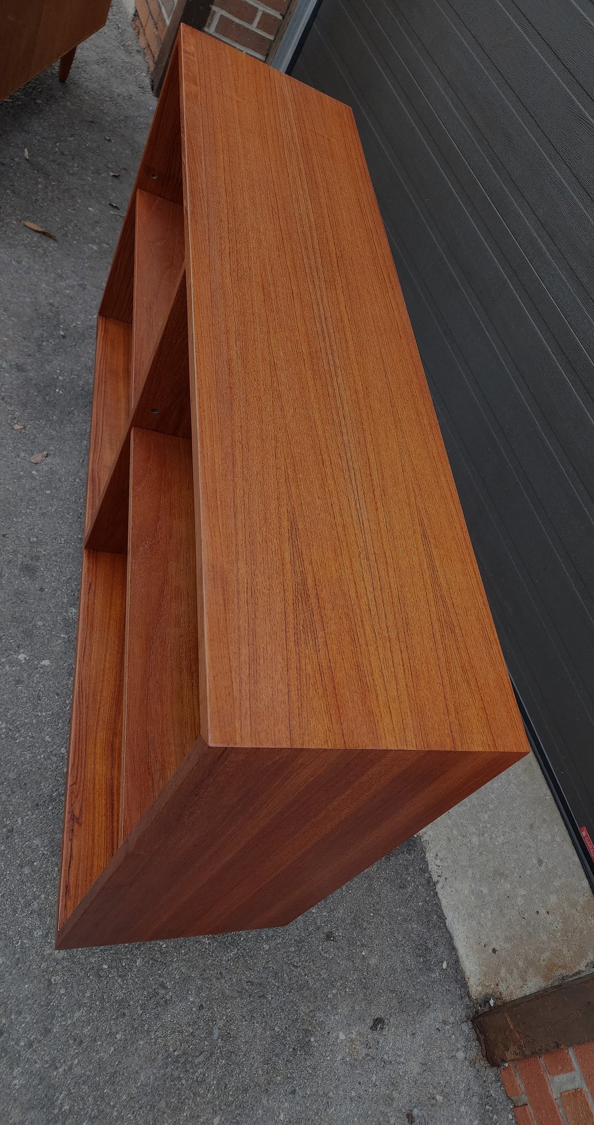 REFINISHED Mid Century Modern Teak Bookcase by Huber