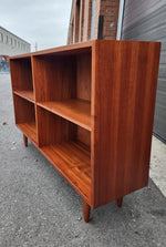 REFINISHED Mid Century Modern Teak Bookcase by Huber 1