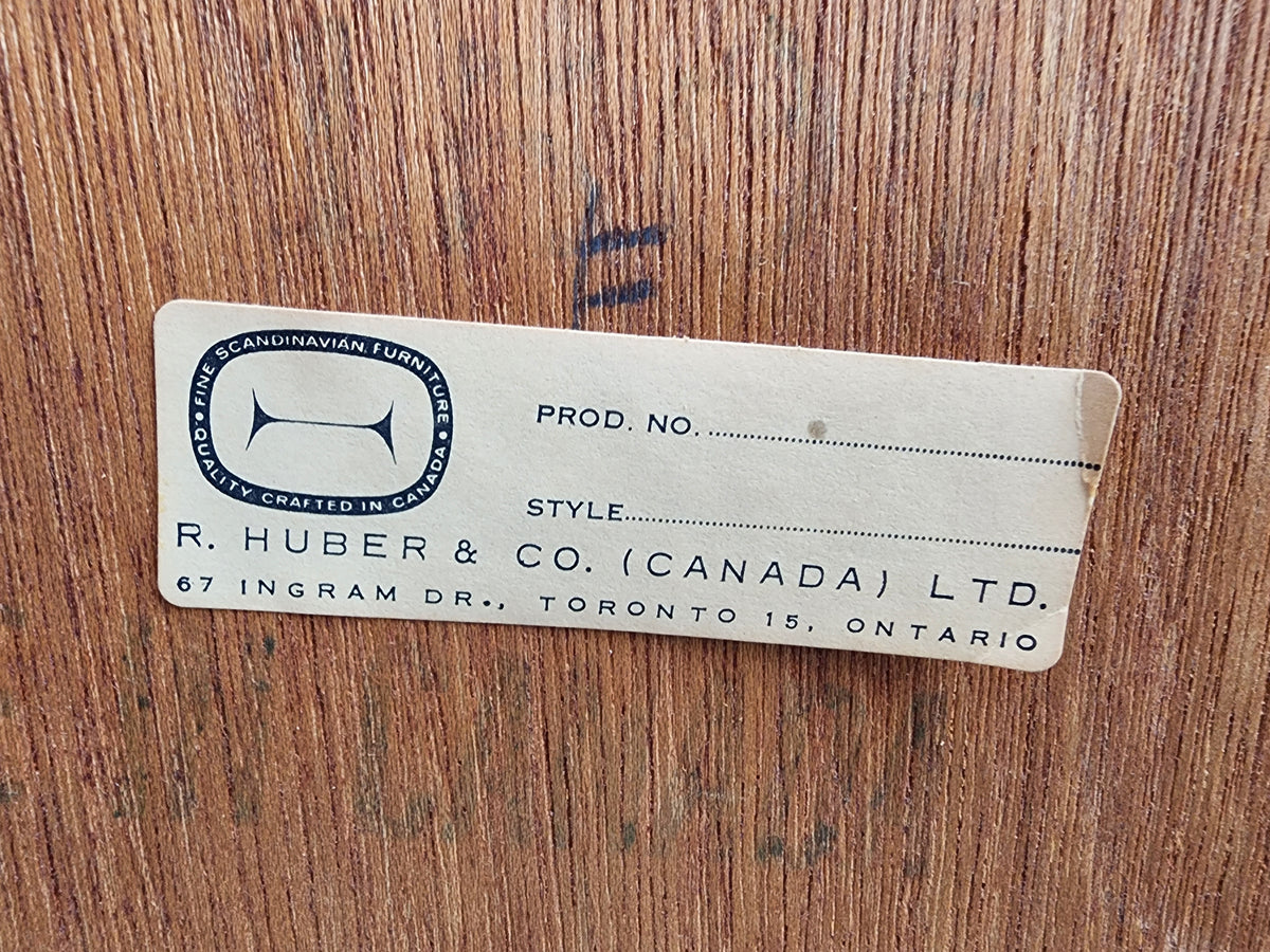 REFINISHED Mid Century Modern Teak Bookcase by Huber