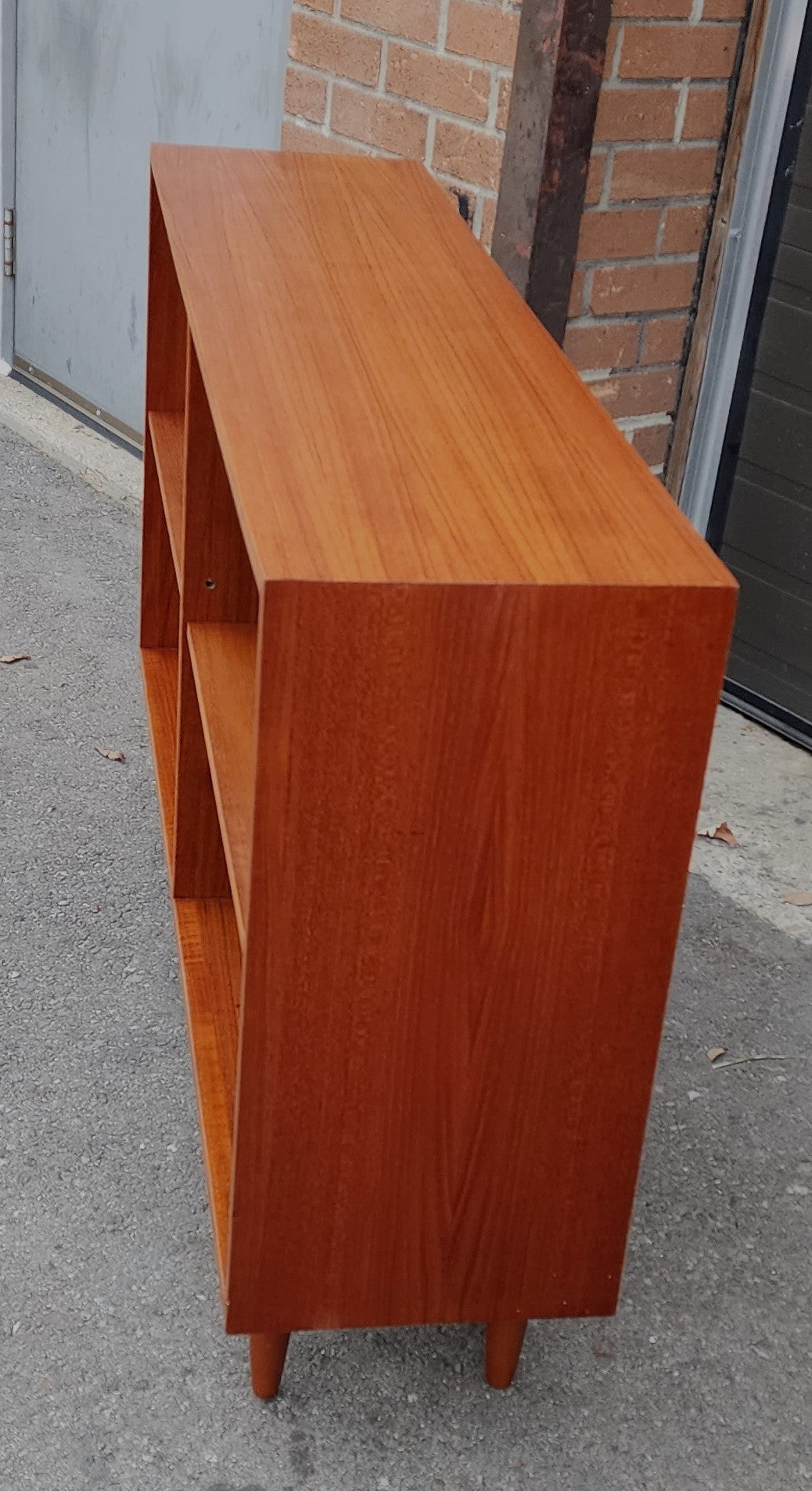 REFINISHED Mid Century Modern Teak Bookcase by Huber
