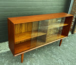 REFINISHED Mid Century Modern Teak Display Bookcase 60