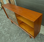 REFINISHED Mid Century Modern Teak Display Bookcase 60