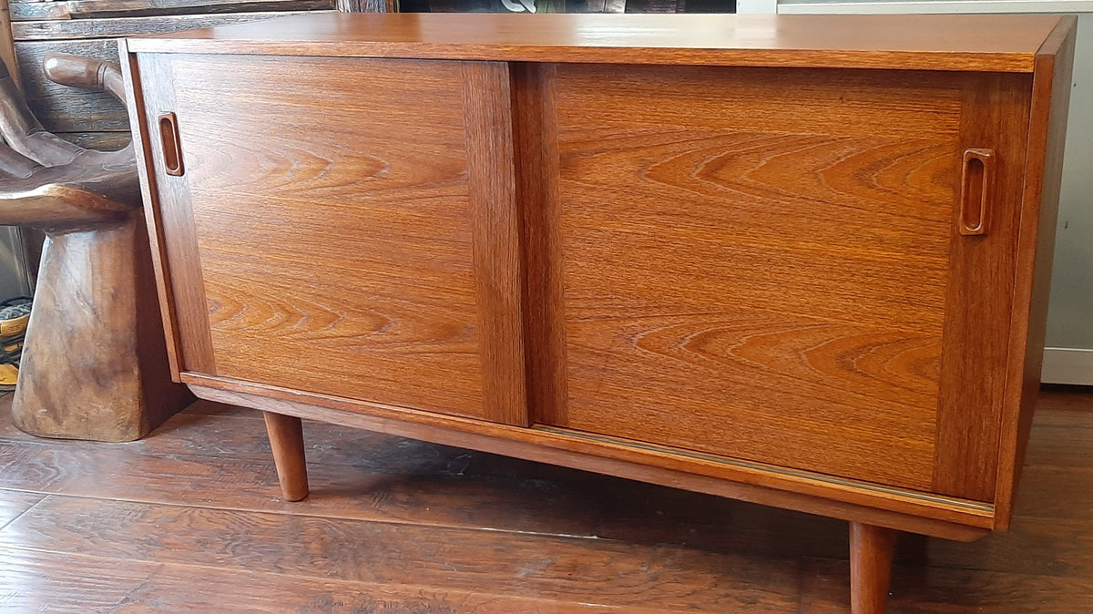 REFINISHED MCM Teak Sideboard Buffet 48.5