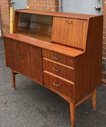 REFINISHED Mid Century Modern Teak Buffet Bar by Nathan 48
