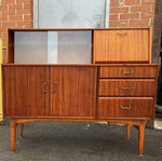 REFINISHED Mid Century Modern Teak Buffet Bar by Nathan 48