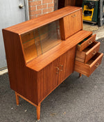 REFINISHED Mid Century Modern Teak Buffet Bar by Nathan 48