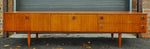 REFINISHED Danish Mid Century Modern Teak Console 94