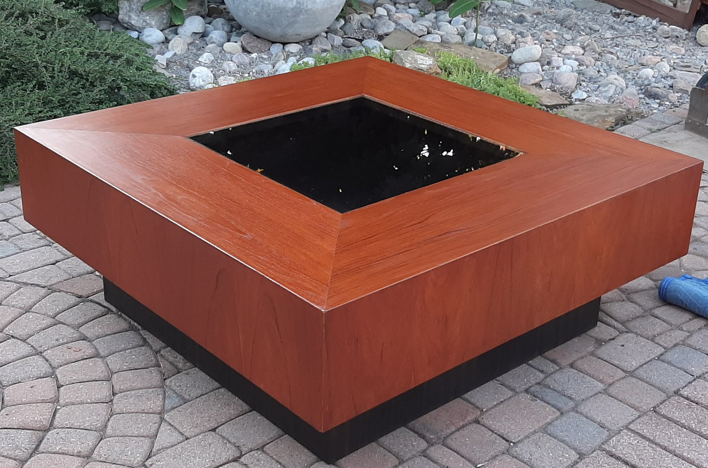 REFINISHED Giant MCM Teak Coffee Table, PERFECT
