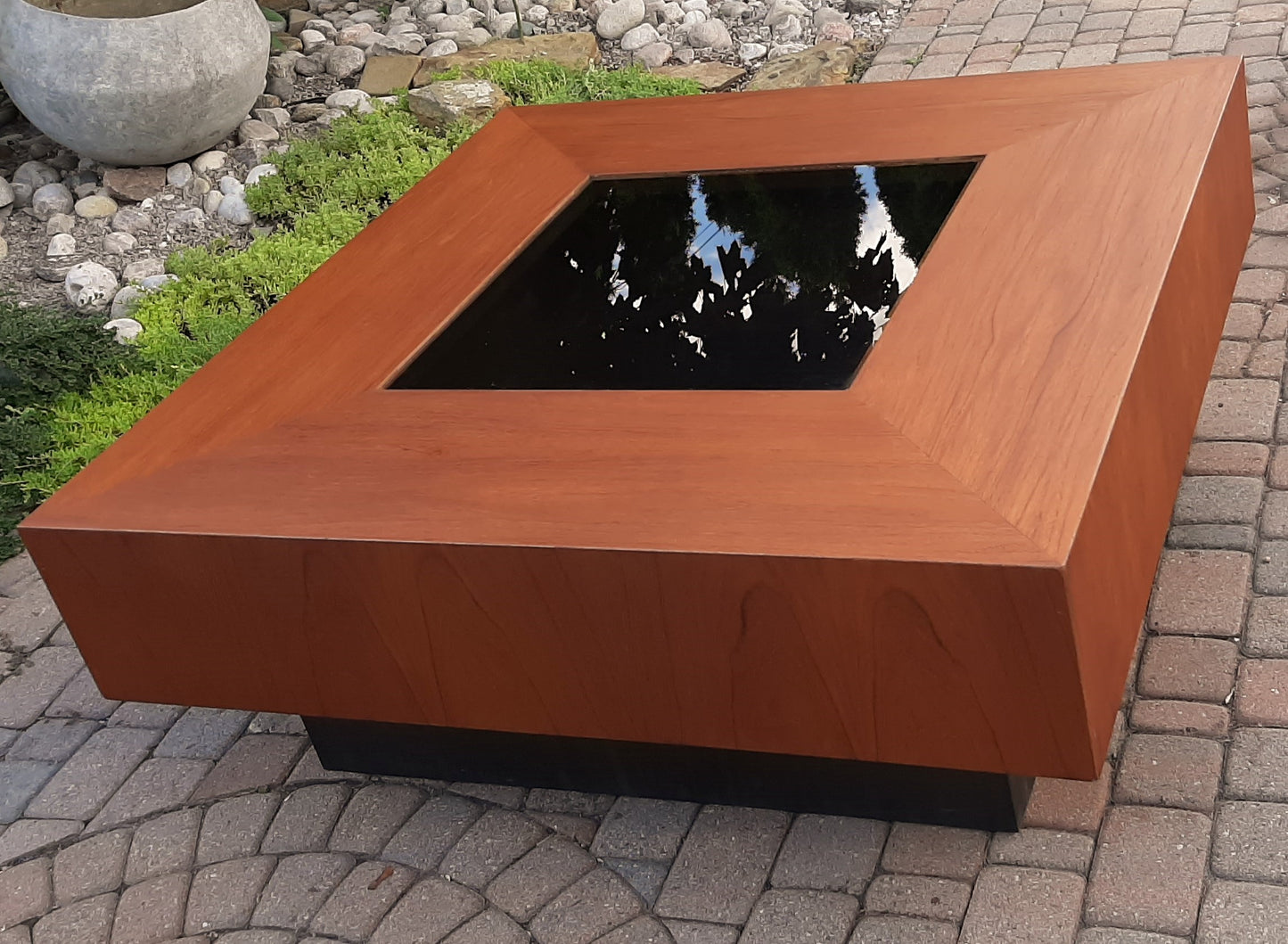 REFINISHED Giant MCM Teak Coffee Table, PERFECT