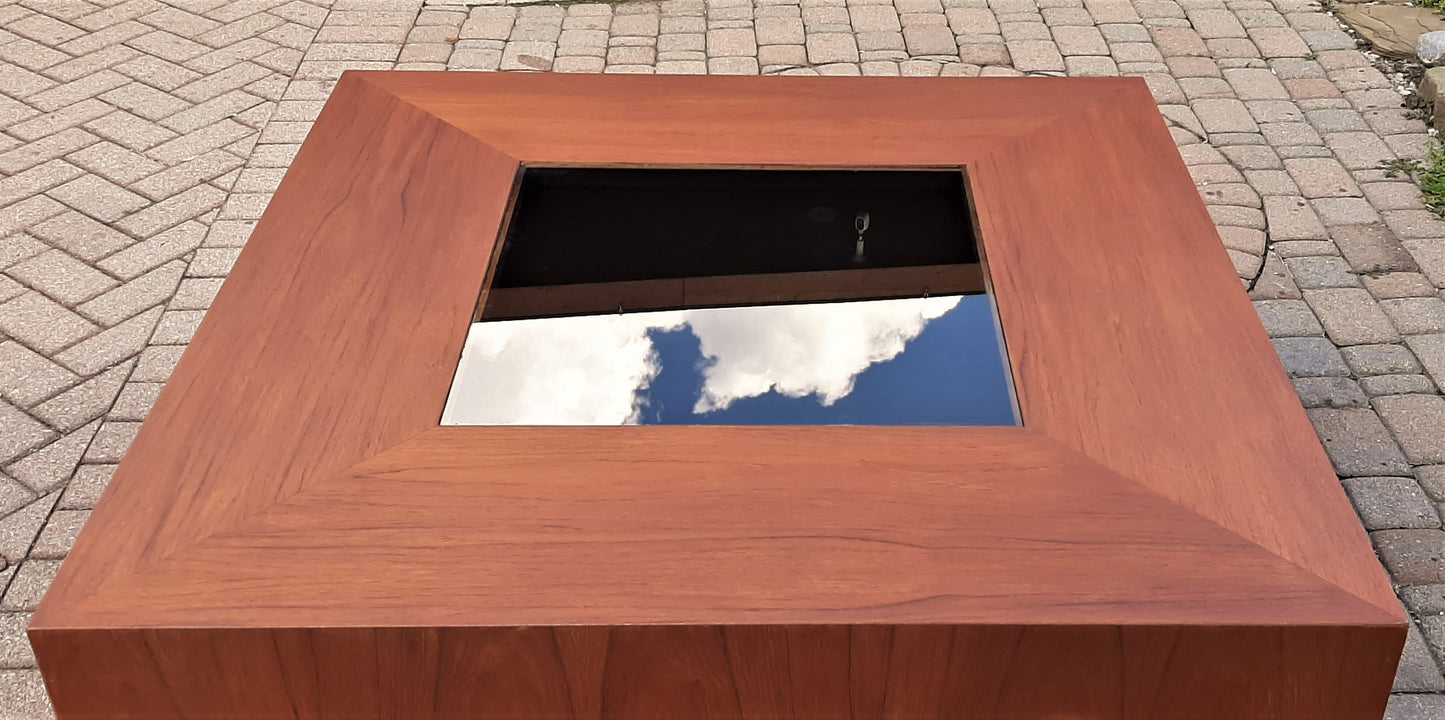 REFINISHED Giant MCM Teak Coffee Table, PERFECT