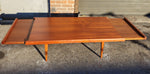 REFINISHED Danish Mid Century Modern Teak Coffee Table w Extensions 8