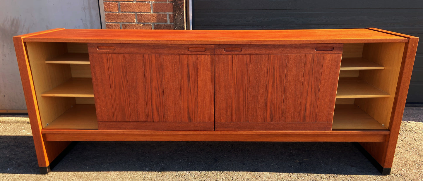 REFINISHED Danish Mid Century Modern Teak Sideboard by Dyrlund, Perfect