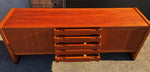 REFINISHED Danish Mid Century Modern Teak Sideboard by Dyrlund, Perfect 4