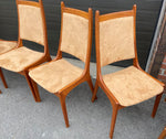 6 RESTORED Mid Century Modern Teak Chairs High Back 4