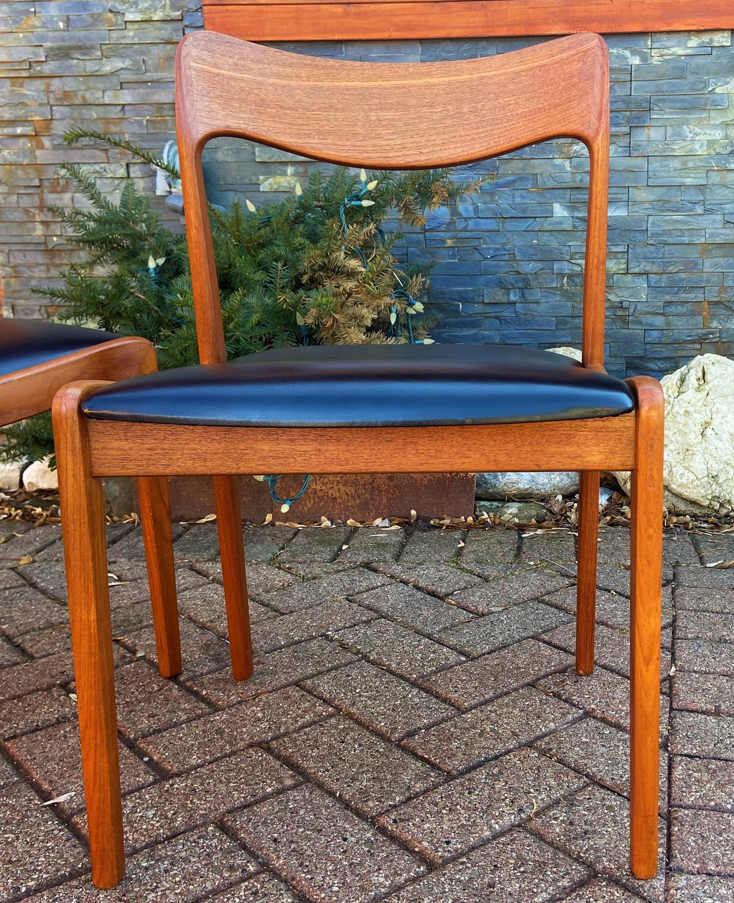 4 RESTORED Danish Mid Century Modern Teak Chairs, Moller style