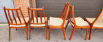 6 Mid Century Modern Teak Dining Chairs Nordic 6