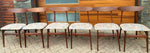 6 RESTORED Mid Century Modern Teak Chairs by Huber, PERFECT 3