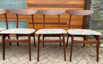 6 RESTORED Mid Century Modern Teak Chairs by Huber, PERFECT 9
