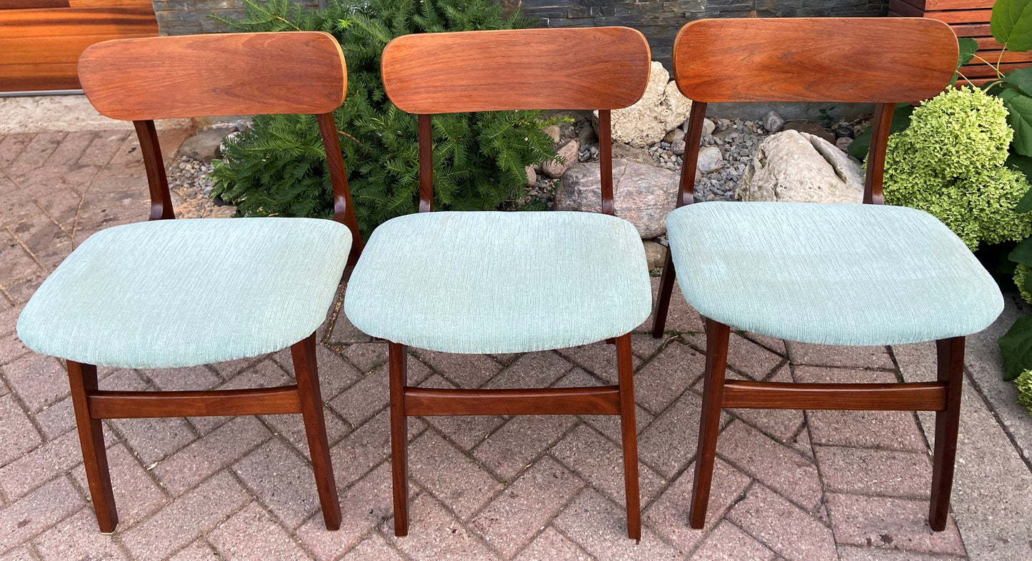 6 REFINISHED Mid Century Modern Teak Chairs by Punch Design