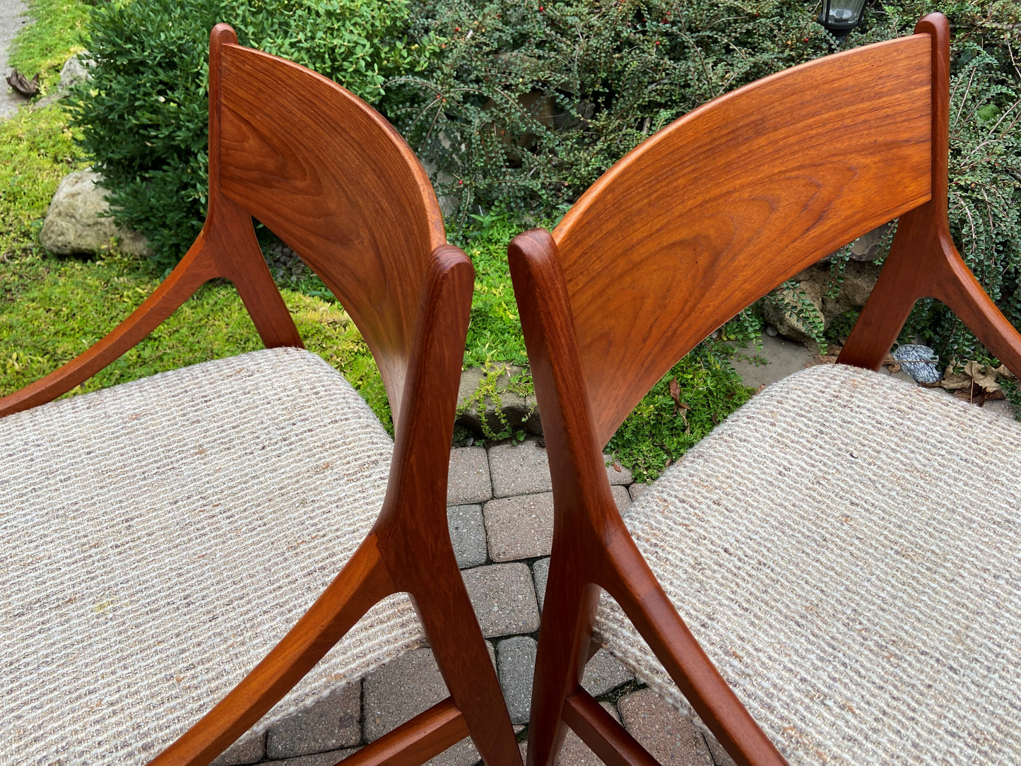 6 RESTORED Danish MCM Teak Chairs by Vestervig Eriksen for Brdr Tromborg’s Møbelfabrik