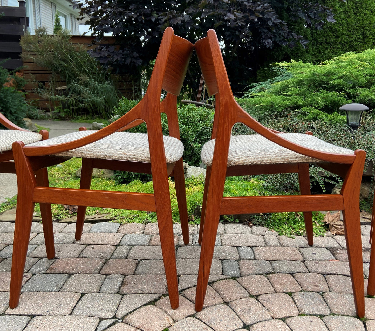 6 RESTORED Danish MCM Teak Chairs by Vestervig Eriksen for Brdr Tromborg’s Møbelfabrik