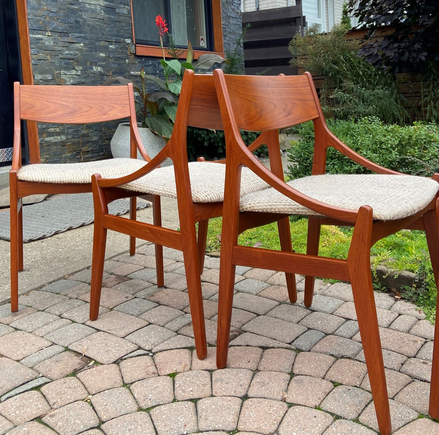 6 RESTORED Danish MCM Teak Chairs by Vestervig Eriksen for Brdr Tromborg’s Møbelfabrik