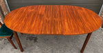 REFINISHED Mid Century Modern Teak Table Oval w 1 Leaf 60