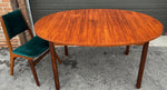REFINISHED Mid Century Modern Teak Table Oval w 1 Leaf 60