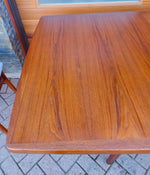 REFINISHED Mid Century Modern Teak Table Rectangular w 1 Leaf 66