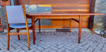 REFINISHED Mid Century Modern Teak Table Rectangular w 1 Leaf 66