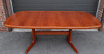 REFINISHED MCM Teak Dining Table w 2 Leaves Selfstoring, 63