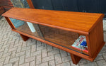 REFINISHED Danish MCM Teak Display TV Console Bench 73.5