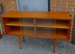 On Hold***REFINISHED Mid Century Modern Teak Bookcase Display 47.5