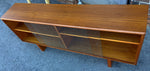 REFINISHED Mid Century Modern Teak Bookcase Display Console 5 ft 7