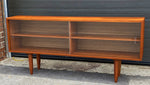 REFINISHED Mid Century Modern Teak Bookcase Console 5 ft, Perfect 1