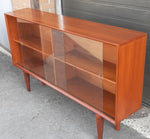 REFINISHED MCM Teak Display Bookcase 5 ft PERFECT 2