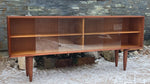REFINISHED Danish MCM Teak Display Bookcase 71