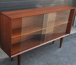 REFINISHED MCM Teak Display Bookcase 5 ft PERFECT 5