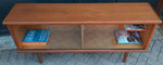 REFINISHED MCM Teak Bookcase Display Media Console 5 ft, Perfect 7