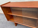 REFINISHED Mid Century Modern Teak Display Media TV Console 55